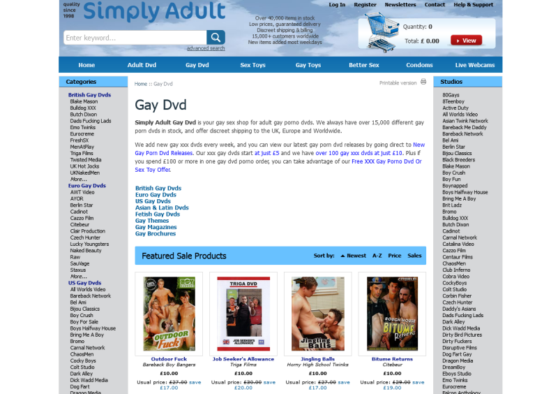 Simply Adult Dvd